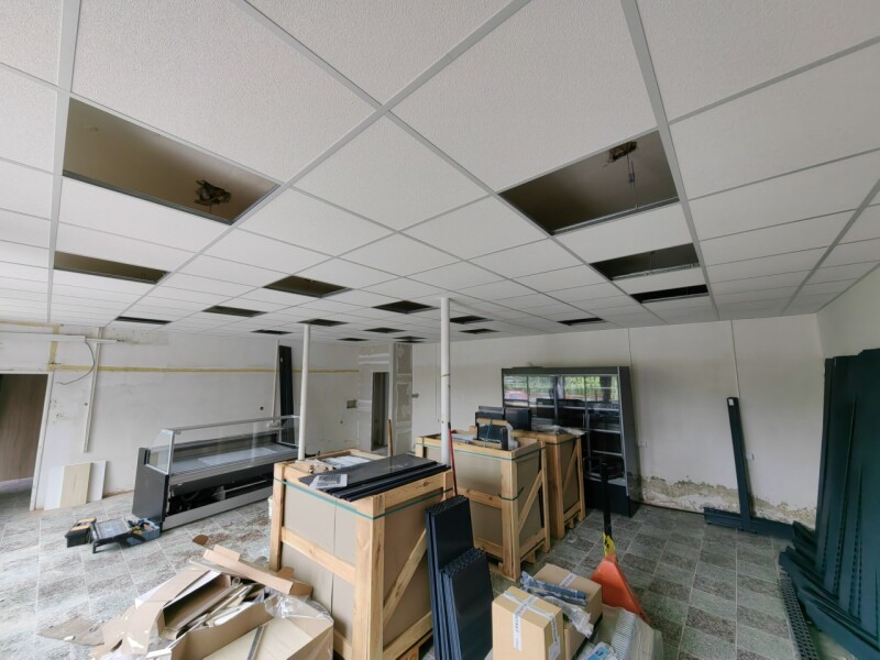 kazetový strop Modrová